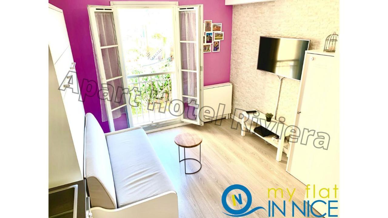 Aparthotel Riviera Nice Cote D'Azur - Old Town - Studio Ac - Sea View - 50M Promenade Des Anglais- La Maison Linda 外观 照片