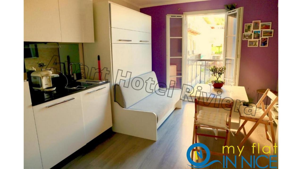 Aparthotel Riviera Nice Cote D'Azur - Old Town - Studio Ac - Sea View - 50M Promenade Des Anglais- La Maison Linda 外观 照片
