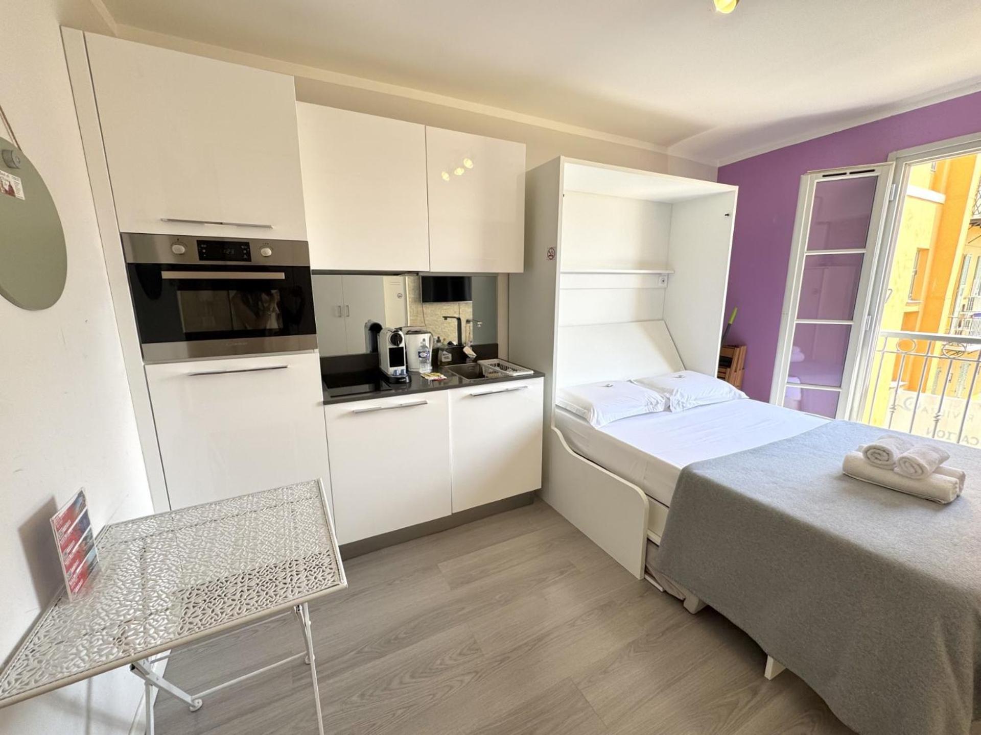 Aparthotel Riviera Nice Cote D'Azur - Old Town - Studio Ac - Sea View - 50M Promenade Des Anglais- La Maison Linda 外观 照片